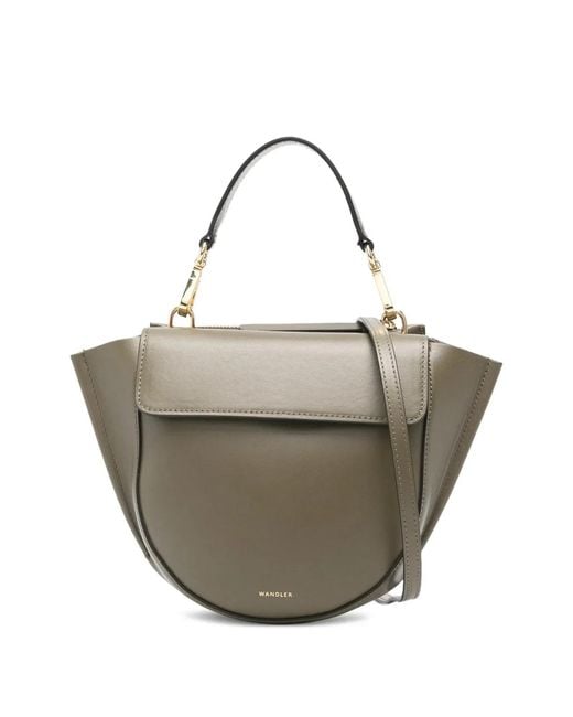 Wandler Metallic Mini Hortensia Flap Tote Bag