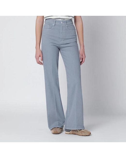 A.P.C. Blue Cotton Trousers