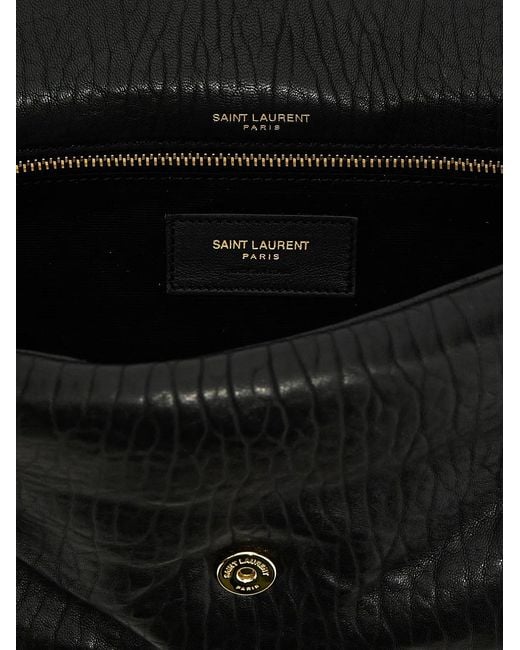 Saint Laurent Black 'Calypso' Medium Shoulder Bag