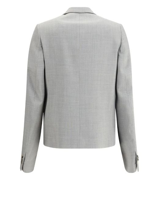 Loewe Gray Light Wool Jackets