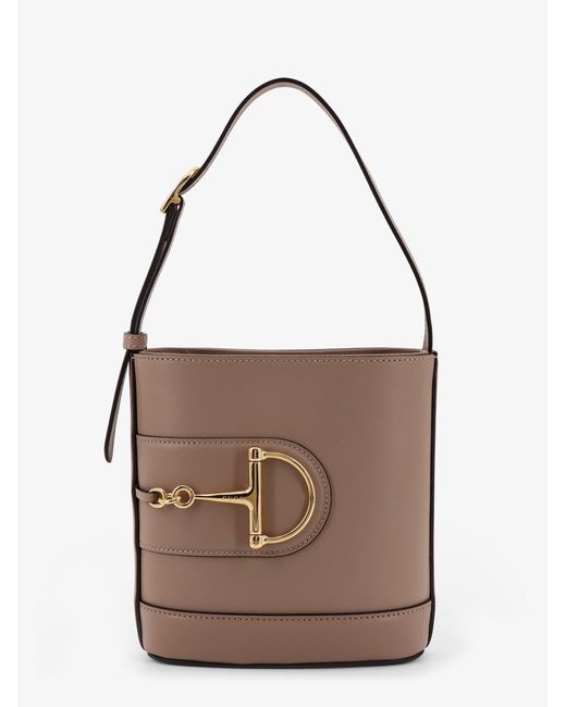 Gucci Brown 73 Leather Bucket Bag