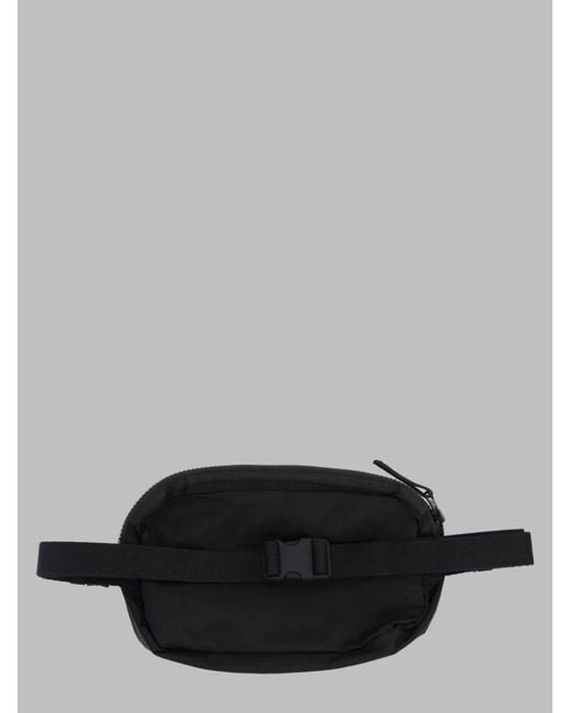 Stone Island Gray Nylon Waist Bag With Zip Pocket for men