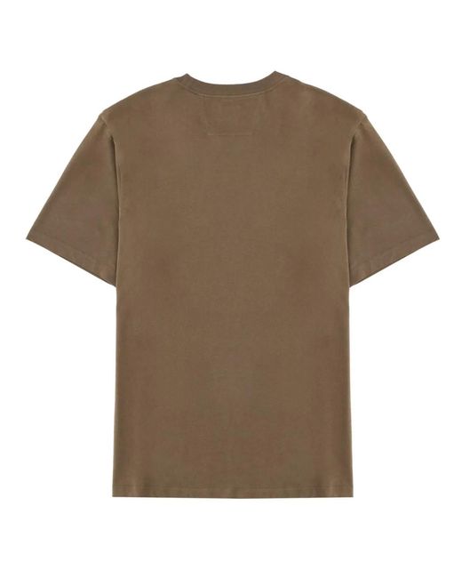 C P Company Brown C.P.Company Cotton T-Shirt for men
