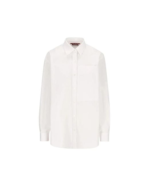 Gucci White Cotton Poplin Shirt
