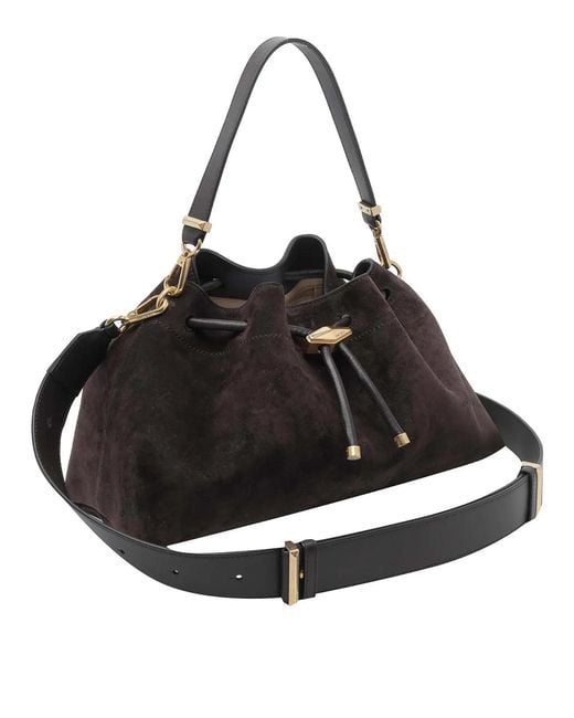 Jimmy Choo Black Bon Bon Bucket Bag