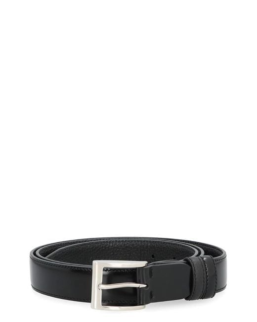 Hogan Black Reversible Leather Belt for men