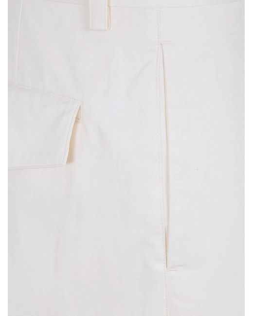 Jil Sander White Classic Trouser for men