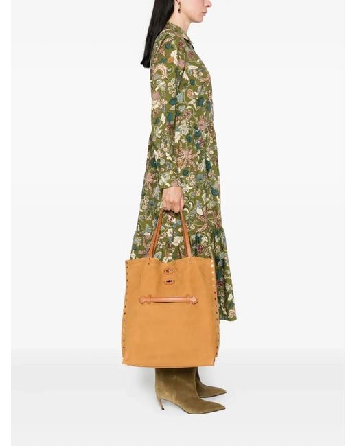 Zanellato Brown "A Spasso Jones" Medium Bag