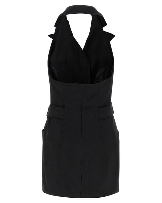 Elisabetta Franchi Black Vest Dress