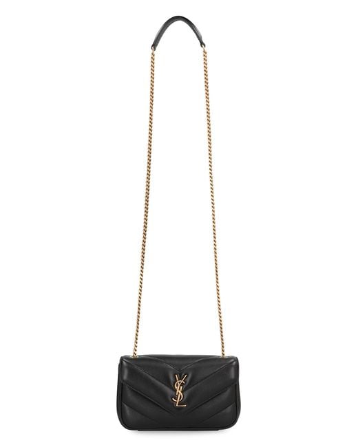 Saint Laurent White Loulou Mini Lambskin Bag