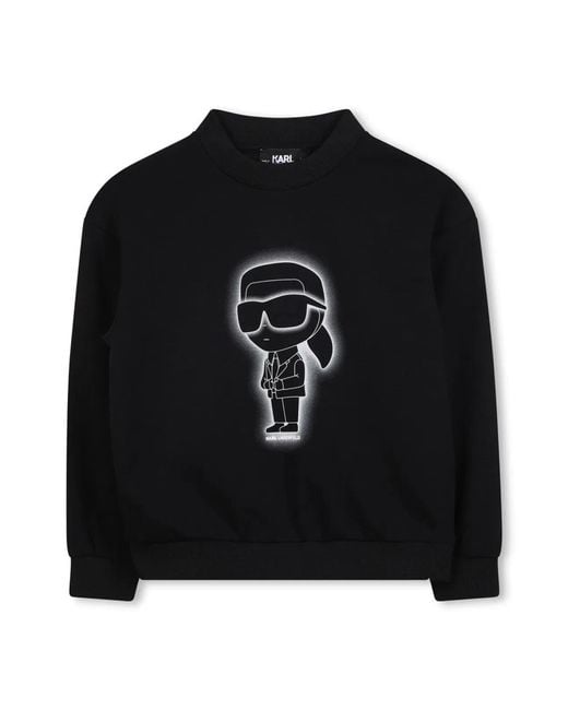 Karl Lagerfeld Black Sweatshirt With Logo