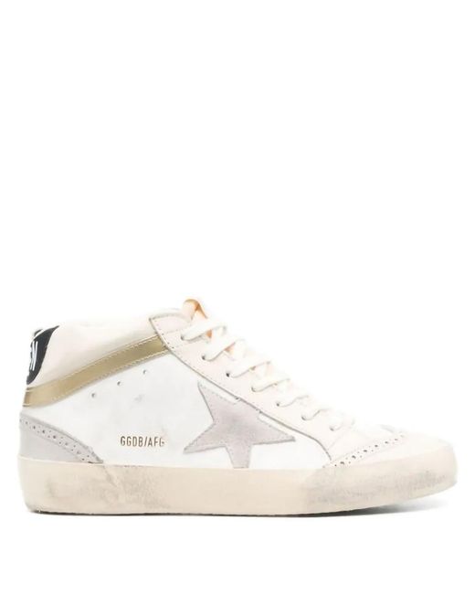 Golden Goose Deluxe Brand White Mid Star "Light/ Sneakers