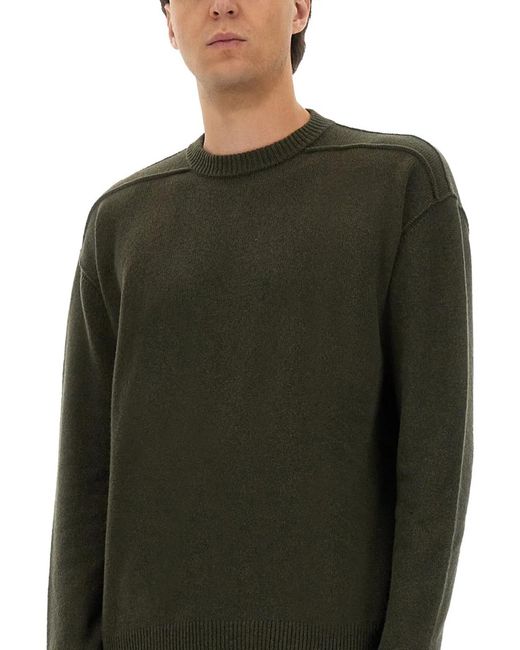 Rick Owens Green Cashmere Sweater for men