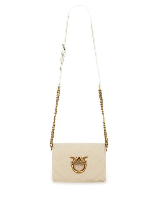 Pinko Natural Click Mini "Love" Bag