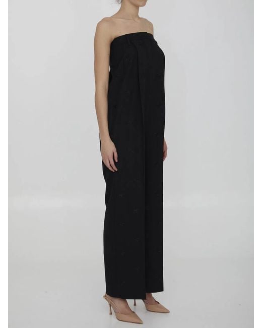 Burberry Black Tailored Wool Jumpsuit