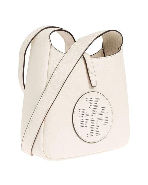 Tory Burch Natural Miller Leather Hobo Bag