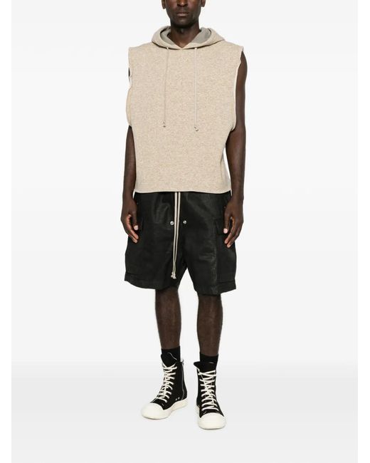 Rick Owens Black Cargobela Shorts for men