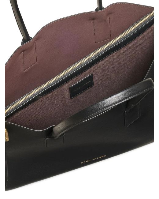 Marc Jacobs Black Pop J Medium Leather Tote