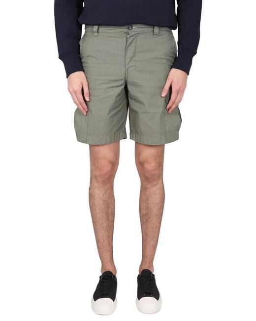 Paul Smith Gray Ps Paul Smith Bermuda Cargo for men