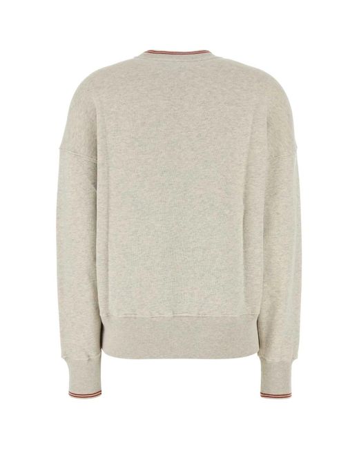 Autry White Melange Light Cotton Main Wom Sweatshirt