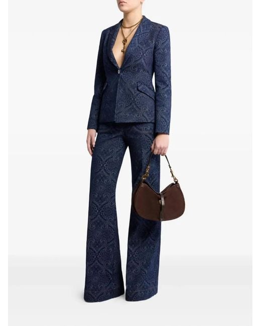 Etro Blue Flared Jeans