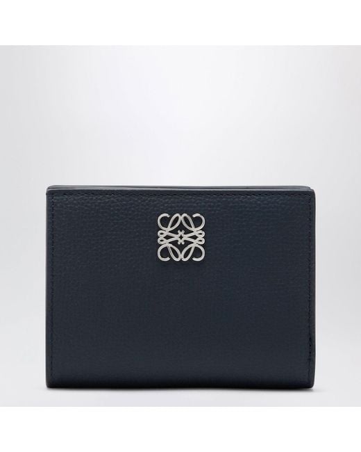 Loewe Blue Anagram Compact Wallet