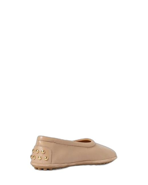 Tod's Natural Leather Ballets