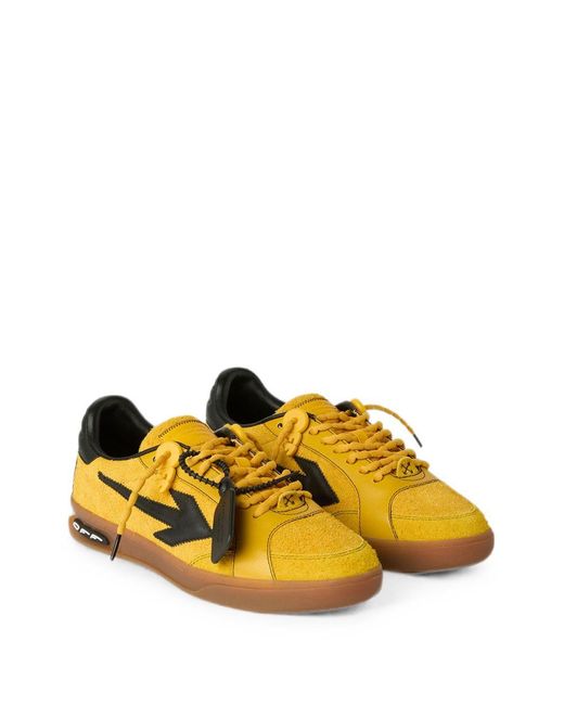 Off-White c/o Virgil Abloh Yellow Leather Synthetic Sneakers for men