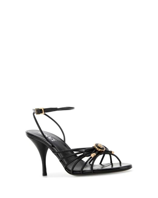 Versace White Sandal T.85 Lamb Leather