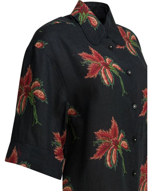 Valentino Black Linen Shirts