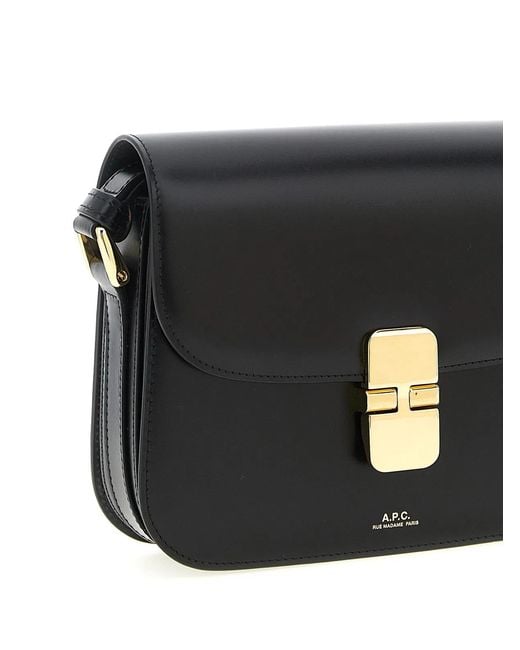 A.P.C. Black 'Grace Small' Crossbody Bag