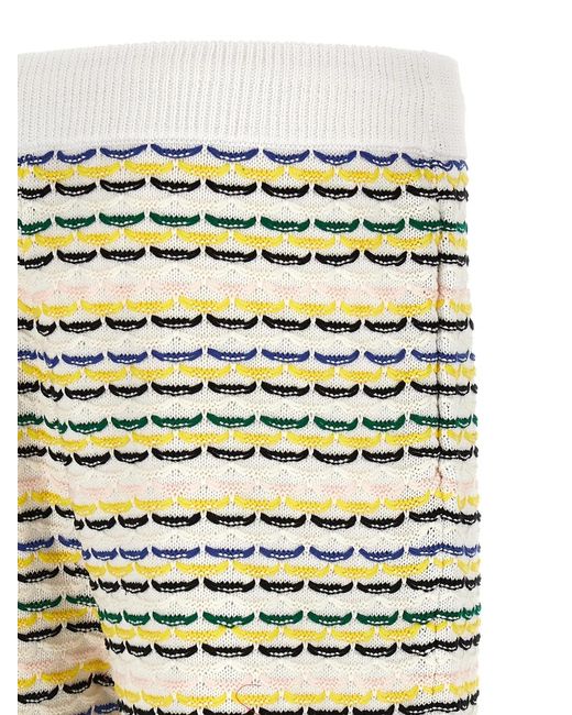 Casablanca Multicolor 'Tuck Stitch' Bermuda Shorts for men