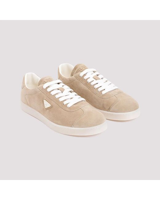 Prada Natural Suede Sneakers for men