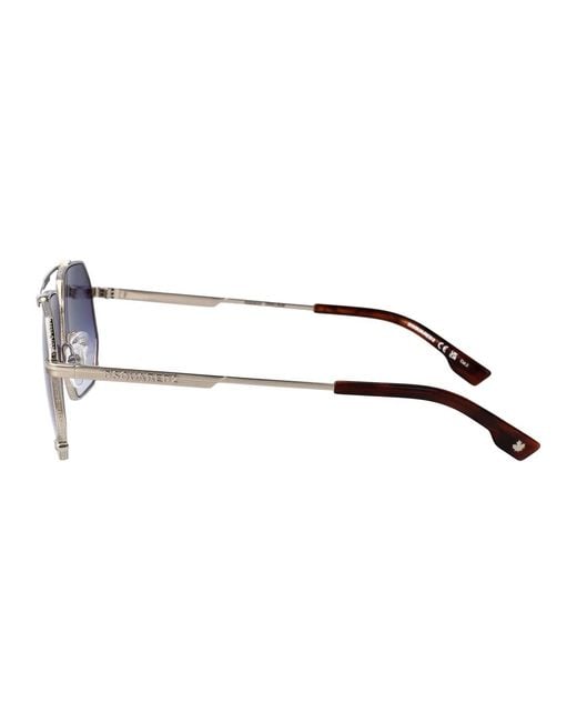 DSquared² Blue Metal Sunglasses for men