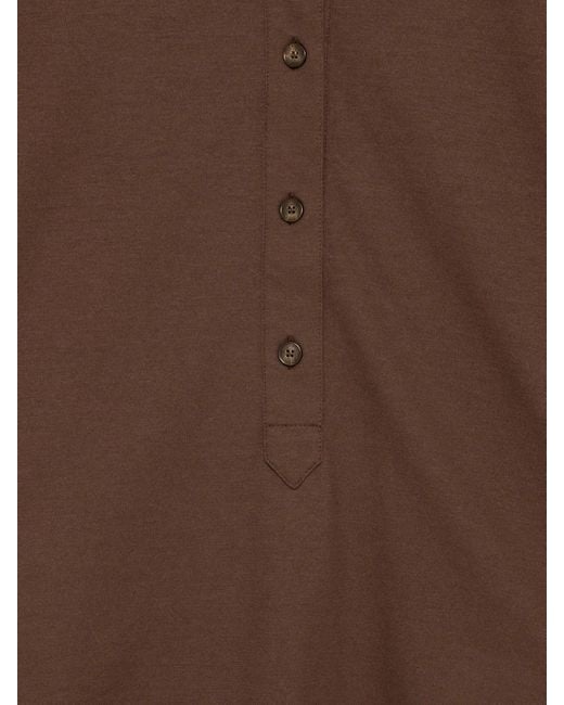 Zanone Brown V Polo Mc