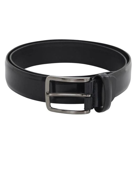 SAIT Black Cintura Pelle Spazzolata for men