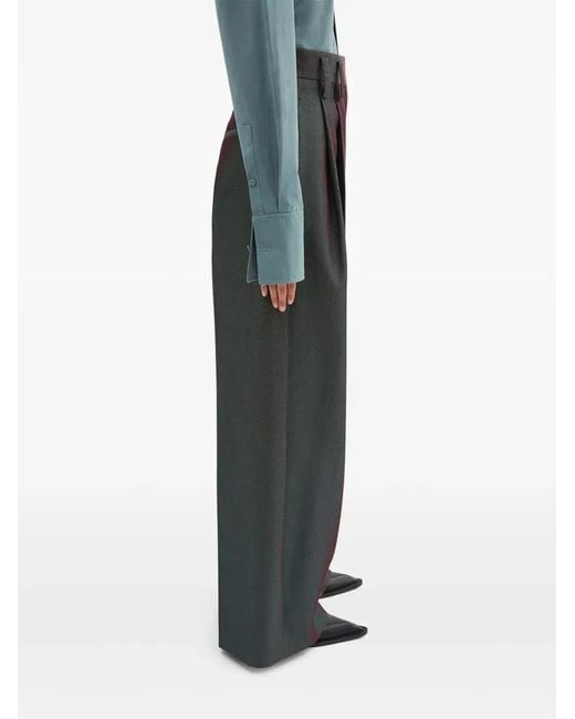 Jil Sander Gray Pantalon Pierna Ancha