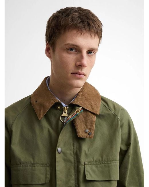 Barbour Green Paul Smith Loves Sugarlump Bedale Casual Jacket for men