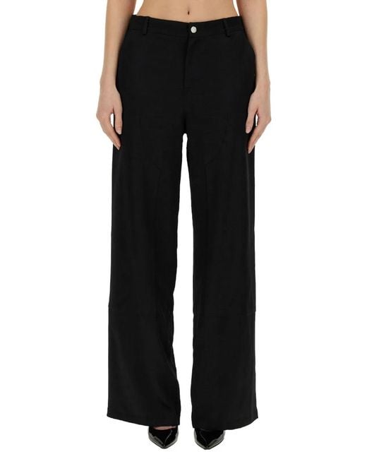 Moschino Black Wide Leg Pants