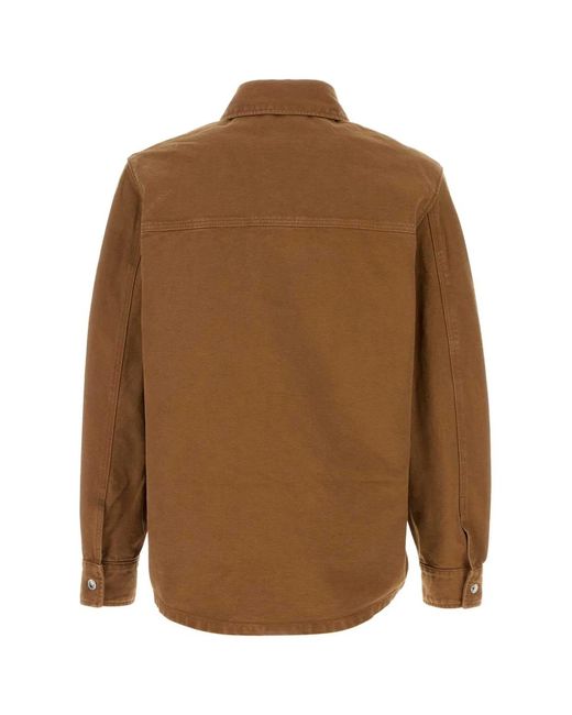 A.P.C. Brown Button Down Jacket for men