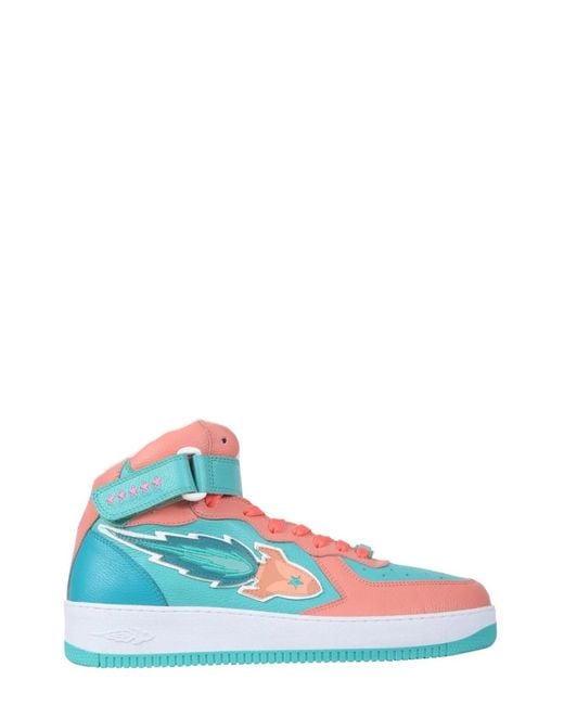 ENTERPRISE JAPAN Blue Japan Enterprise Rocket Mid Sneakers for men