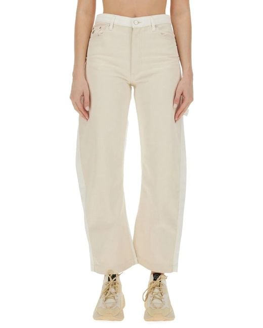 Stella McCartney Natural Utility Jeans With Banana Leg