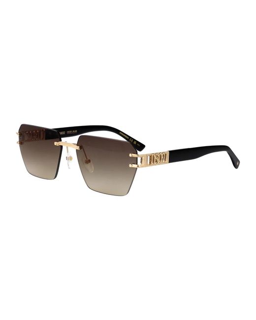 DSquared² Brown Metal Sunglasses for men