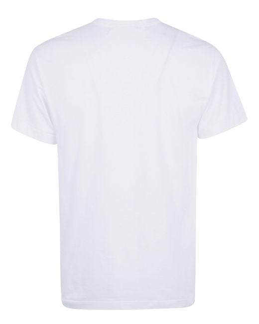 COMME DES GARÇONS PLAY White T-Shirt Emblem Knit