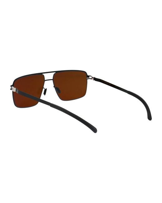 Mykita Brown Jet Metal Sunglasses