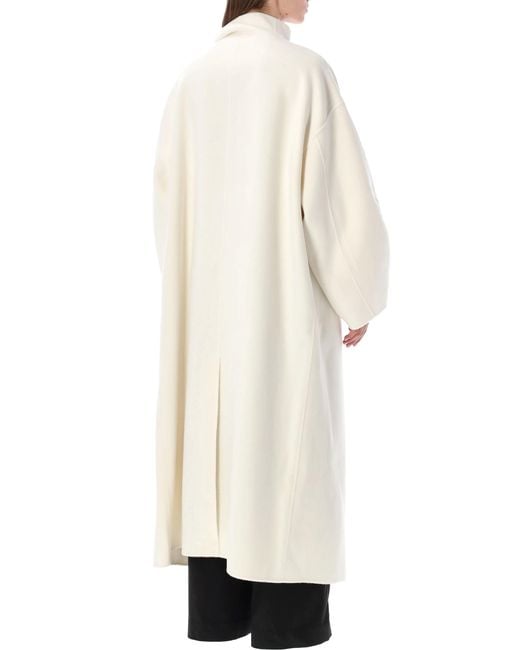 Frankie Shop White Leroy Wool Coat
