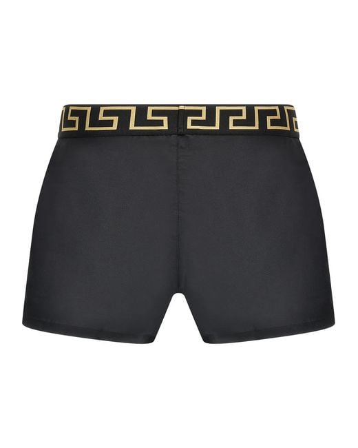 Versace Gray 'Greca' Swimsuit for men