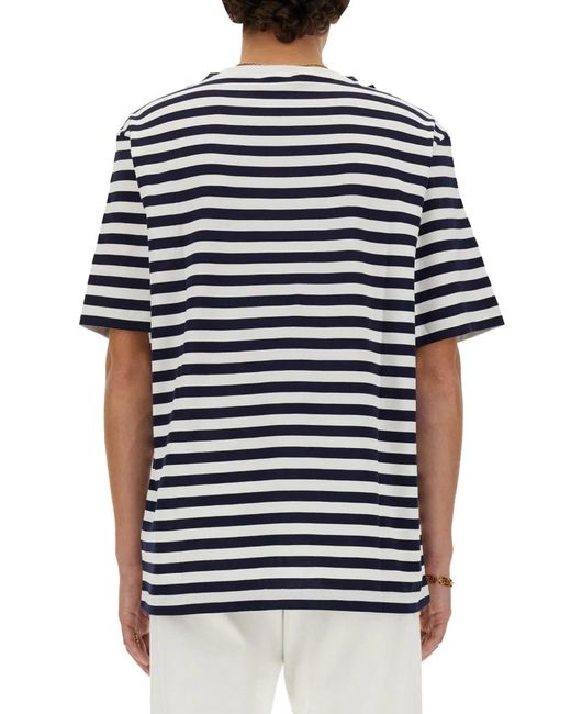 Versace Blue Striped T-Shirt for men