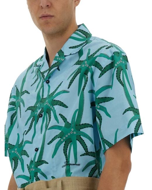 Jacquemus Blue Shirt "Jean" for men