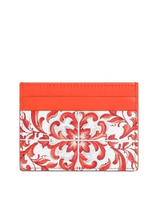Dolce & Gabbana Red Dolce & Gabbana 3.5 Card Holder